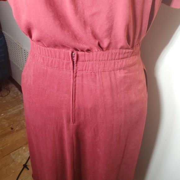 Vintage 80's City Girl Petites 3-Piece Embroidered Skirt Suit  - Size Large - Picture 9 of 15